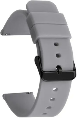Zelfo Silicon Strap BeltCompatible with NoiseFit Buzz Smart Watch Smart Watch Strap(White, Grey)