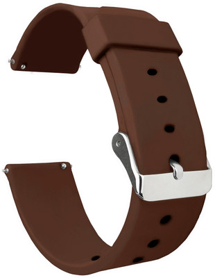 ACM Watch Strap Silicone for Gizmore Gizfit Glow Smartwatch Belt Brown Smart Watch Strap(Brown)