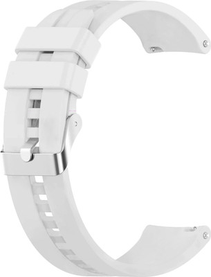 ACM Watch Strap Silicone Hook for Boat Lunar Tigon Smartwatch Belt Band White Smart Watch Strap(White)