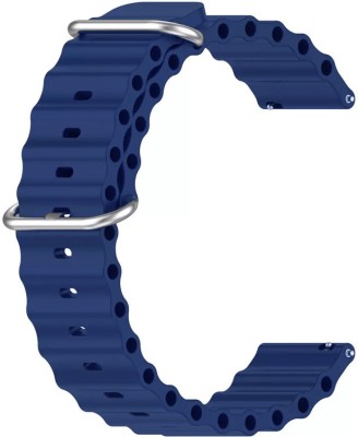 Melfo New-Soft Rubber Strap Compatible with Gionee Stylfit Gsw8 Smart Watch Strap(Blue)