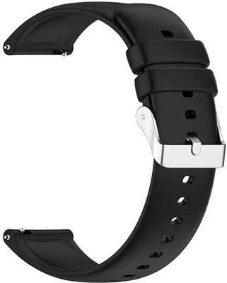 AOnes Silicone Belt Classic Watch Strap for Hammer Pulse 2.0 Smart Watch Strap(Black)