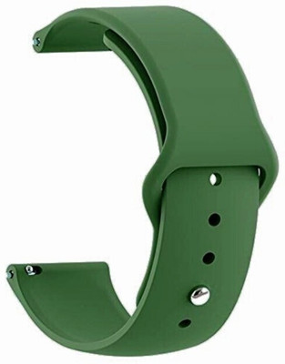BLACK LOVIES 20 MM Soft Silicon Smartwatch Strap Compatible With No_ise fit Evolve / Evolve 2 Smart Watch Strap(Green)