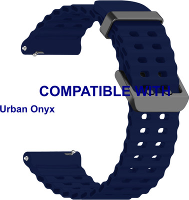 ACM WSM40B22DBL5041 Watch Strap Silicone Sports Belt 22mm for Urban Onyx Smartwatch Dark Blue Smart Watch Strap(Blue)