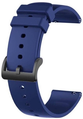Antoj Silicone strap Compatible with Amazfit GTS2 Mini,Bip/BipU/Pro/Lite,BipS,Galaxy Active black buckle(blue) Smart Watch Strap(Blue)