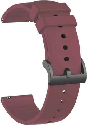 TooHype Metal Buckle Silicon 22MM Smart Watch Strap compatible for 22mm Smart Watches Smart Watch Strap (Compatible Watch List In Photo & Description) Smart Watch Strap(Red)