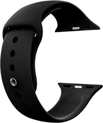 ADCOM Soft Silicon Watch Strap for Smart Watch Series 6/5/4/3/2/1 Fits in 42/44/45mm Smart Watch Strap(Black)