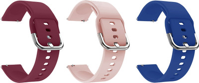 ACM Pack of 3 Watch Strap Hook for Fossil Q Founder Gen 2 (Purple/Creame/Blue) Smart Watch Strap(Mullti Color)