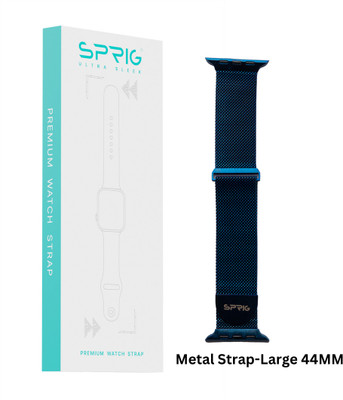 Sprig Liquid Silicon Dual Color Strap for iWatch Series 5 (Large 44MM) Smart Watch Strap(Black, White)