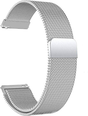 BLACK LOVIES 22 mm Metal smartwatch strap Compatible with Fosil SPORT/ GEN 5 Q FOUNDER 2.0 Smart Watch Strap(Silver)