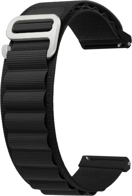 ACM Watch Strap Nylon Hook for Boat Strom Call 3 Smartwatch Belt Band Black Smart Watch Strap(Black)