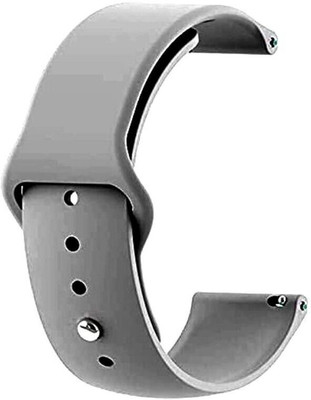 BLACK LOVIES 20 MM Soft Silicon Smartwatch Strap Compatible With BO_ AT Wave pro. Smart Watch Strap(Grey)