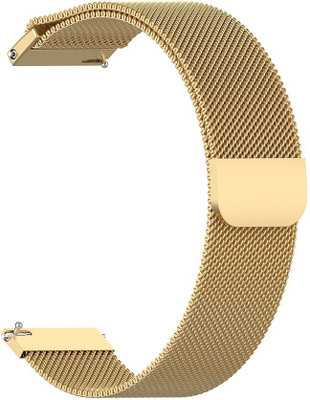 AOnes Magnetic Loop Watch Strap for Boult Striker Smart Watch Strap(Gold)