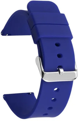 Zelfo Silicone Belt Compatible with Fireboltt Atom Smart Watch Smart Watch Strap(Brown, Blue)