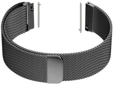 Melfo Mesh Strap Compatible with Maxima Max Pro Shogun Smart Watch Strap(Black)