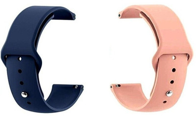 BLACK LOVIES 22 mm Silicon Smartwatch Strap Compatible With GTR 2e Smart Watch Strap(Blue, Pink)