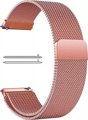 BLACK LOVIES 22 mm Magnetic Metal Strap Compatible with Noice Colour - fit Buzz. Smart Watch Strap(Pink)