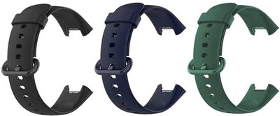 LNKART Soft Silicone Classic Strap With Secure Buckle Lock for Redmi Watch 2 Lite/Redmi GPS Smart Watch Only,Comfort and Flexible Fitness Smart Watch Strap Smart Watch Strap(Blue)