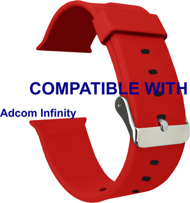 ACM WSM7A40RD1677 Sliding 44mm 49mm Watch Strap Silicone for Adcom Infinity Smartwatch Red Smart Watch Strap(Red)