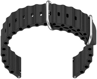 RUPELIK Ocean 22mm Watch strap Suitable for all 22mm watches Huawei GT2 / Fossil Q/Galaxy Gear S3 Classic Smart Watch Strap(Black)