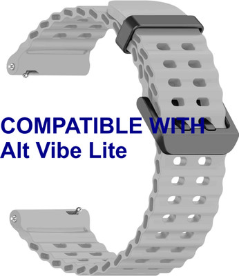 ACM WSM40B22GY3120 Watch Strap Silicone Sports 22mm for Alt Vibe Lite Smartwatch Belt Grey Smart Watch Strap(Grey)