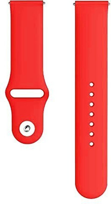 BLACK LOVIES 20mm Soft Silicon Smartwatch Belt for Vertex Smart Watch Strap(Red)