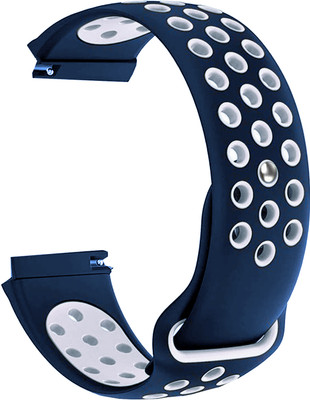 ACM Watch Strap Silicone for Fireboltt Wonder Bsw047 Smartwatch Blue & White Smart Watch Strap(Mullti Color)