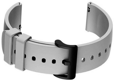 ankSONline Soft Silicone Strap Suitable for Amazefit Bip, Bip S, Bip U, Bip U Pro Smart Watch Strap(Grey)