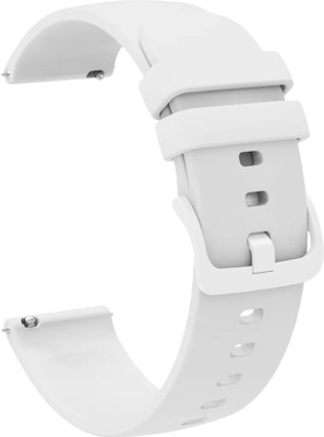 ACM Watch Strap Silicone Color Hook for Itel Icon 3 Smartwatch Belt Band White Smart Watch Strap(White)