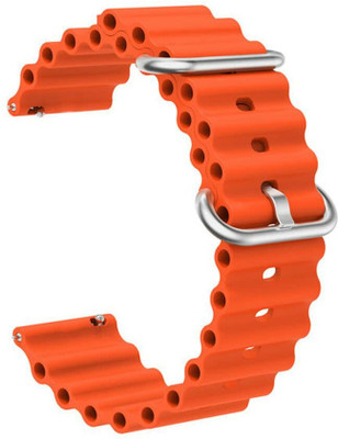 KHR Soft Silicone Strap Band For Amazfit GTR 4 Ocean Smart Watch Strap(Orange)