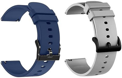 Gadgetzilla 22mm Sport band Breathable Strap Compatible with noise ColorFit Caliber Smart Watch Strap(Grey, Blue)