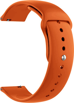 ACM Watch Strap Silicone Belt for Fireboltt Epic Plus Bsw045 Smartwatch Orange Smart Watch Strap(Orange)