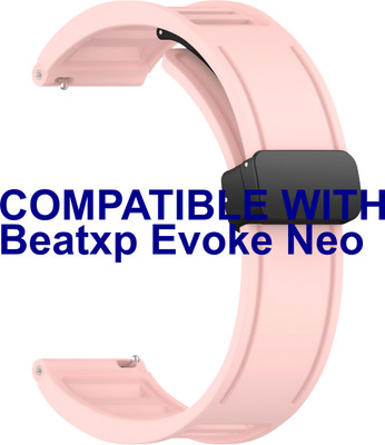 ACM WSM35W20CPK3456 Watch Strap Magnetic Clasp 20mm for Beatxp Evoke Neo Smartwatch Belt Creame Pink Smart Watch Strap(Pink)