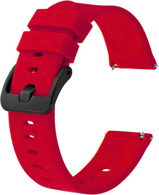 CELSERA Black Buckle 22MM Watch Strap Belt Compatible with Noise ColorFit Icon 2, Elite, Icon 4, 5, Twist Go, Other Models in Description Smart Watch Strap(Red)
