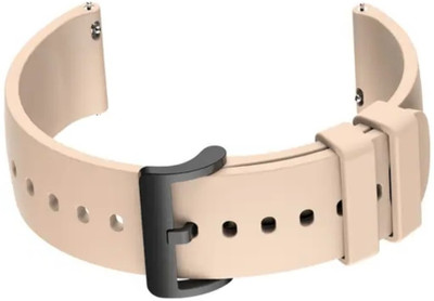 Zelfo Silicon Strap BeltCompatible For Minix Vega Smart Watch 20mm - 26 Smart Watch Strap(White, Pink)