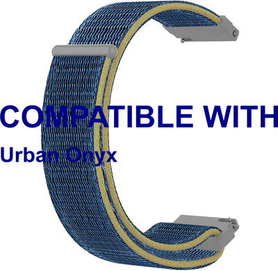 ACM WSM3V22BL5041 Watch Strap Nylon Loop Belt 22mm for Urban Onyx Smartwatch Blue Smart Watch Strap(Blue)