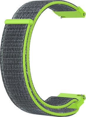 ACM Watch Strap Nylon Loop for Fire-Boltt Invincible Plus Bsw097 Smartwatch Green Smart Watch Strap(Green)