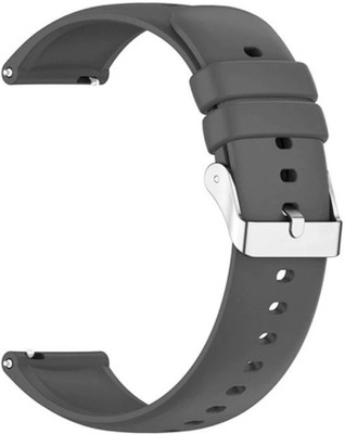 Zelfo Silicone Strap Compatible with Pebble Zenith Smart Watch 22mm - 39 Smart Watch Strap(Grey)