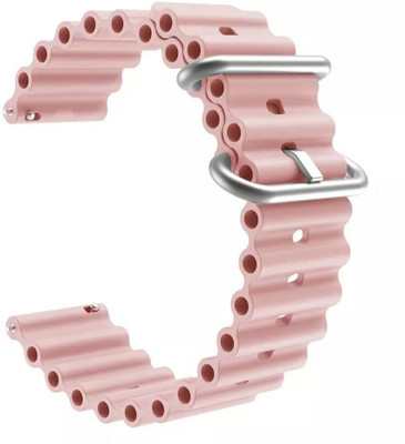 PUNAK 20MM Ocean Sport Smartwatch Band Straps Smart Watch Strap(Pink)