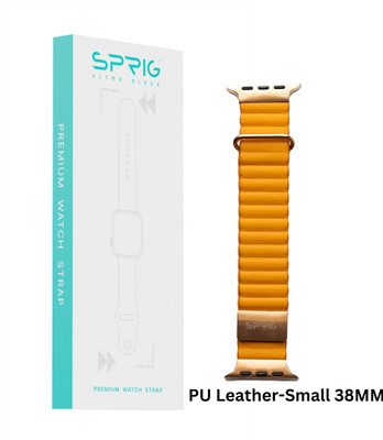 Sprig PU Leather Magnet Adjustable Strap For iWatch Series 1 (Small 38MM) Smart Watch Strap(Brown)