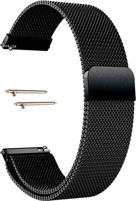BLACK LOVIES 22 mm Magnetic Metal Compatible with Noice Color fit Ultra Belt Smart Watch Strap(Black)