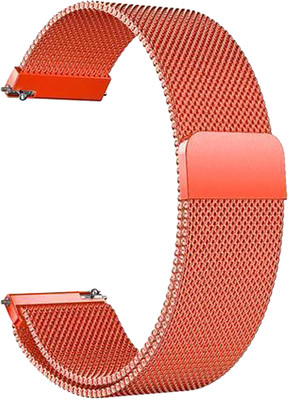 ACM Watch Strap Magnetic 20mm for Maxima Max Pro X6 Smartwatch Orange Smart Watch Strap(Orange)