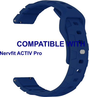 ACM WSM30R22BL3919 Watch Strap Silicone Belt 22mm for Nervfit ACTIV Pro Smartwatch Blue Smart Watch Strap(Blue)