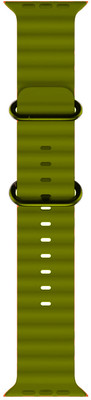 Speeqo 42/44/45/49MM Smooth Soft Silicon sport Belt for Series Ultra/8/7/6/5 Smart Watch Strap(Green)