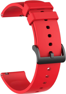 Colorcase Silicon Strap Compatible For Hammer Pulse 2.0 Smart Watch Smart Watch Strap(Red)