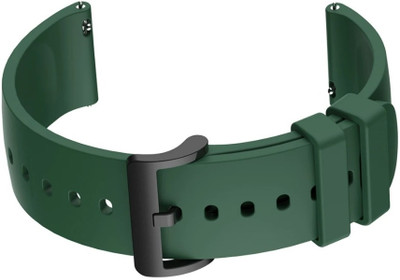 Zelfo Silicon Strap BeltCompatible With NoiseFit Active Smart Watch Smart Watch Strap(Clear, Green)