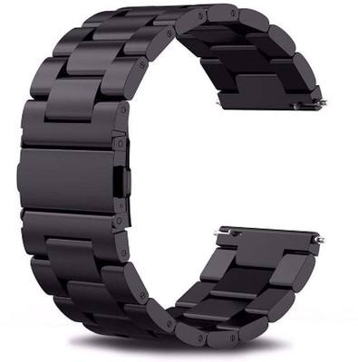 BLACK LOVIES 20mm Metal Strap compatible with Amazzfit GTS 3/GTS 2/GTS 2e/GTS 2 mini/ GTS. Smart Watch Strap(Black)