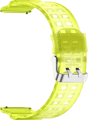 ACM Watch Strap Transparent Design for Boat Wave Edge Smartwatch Belt Neon Green Smart Watch Strap(Green)