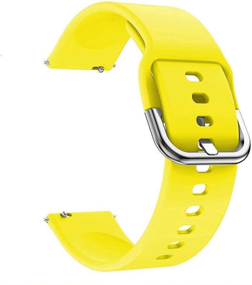 MOBISINGH MSH19BE0043YW 19MM Silicon Watch Strap with Buckle Lock FOR NOISE COLORFIT PRO 2 Smart Watch Strap(Mullti Color)
