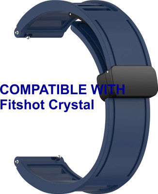 ACM WSM35W22DBL2817 Watch Strap Magnetic Clasp 22mm for Fitshot Crystal Smartwatch Dark Blue Smart Watch Strap(Blue)