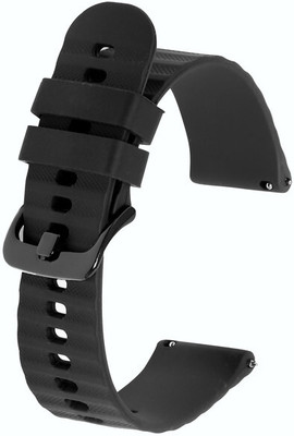 Colorcase Silicon Strap Compatible FOR Amazfit Bip5 Smart Watch Smart Watch Strap(Black)